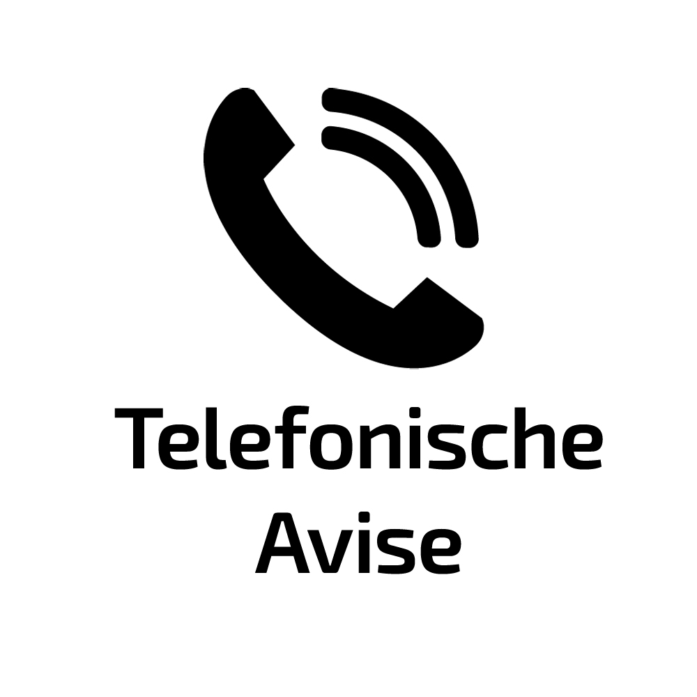 Telefonische Anlieferungs-Avise