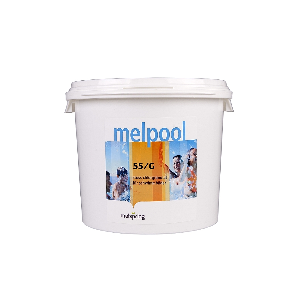Melpool 55/G schnell lösliches Chlorgranulat für Pools 5kg Eimer