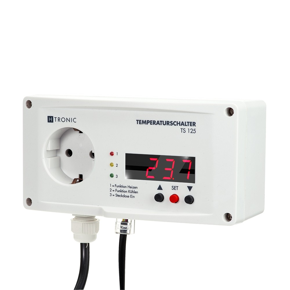 Temperaturüberwachung Schego Teichheizer 300 W + Digitaler Temperaturschalter TS 125 