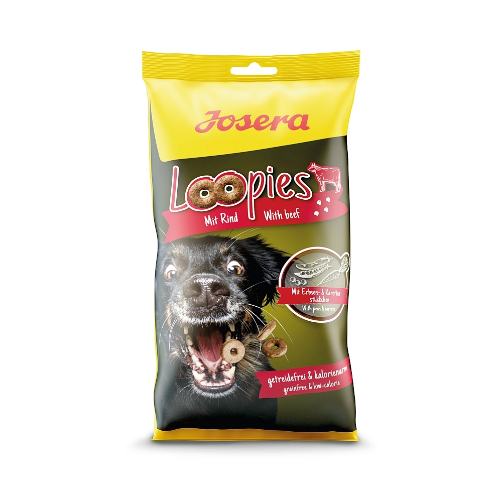 Loopies mit Rind 150g Leckerli Beutel Loopies mit Rind 150g Leckerli Beutel