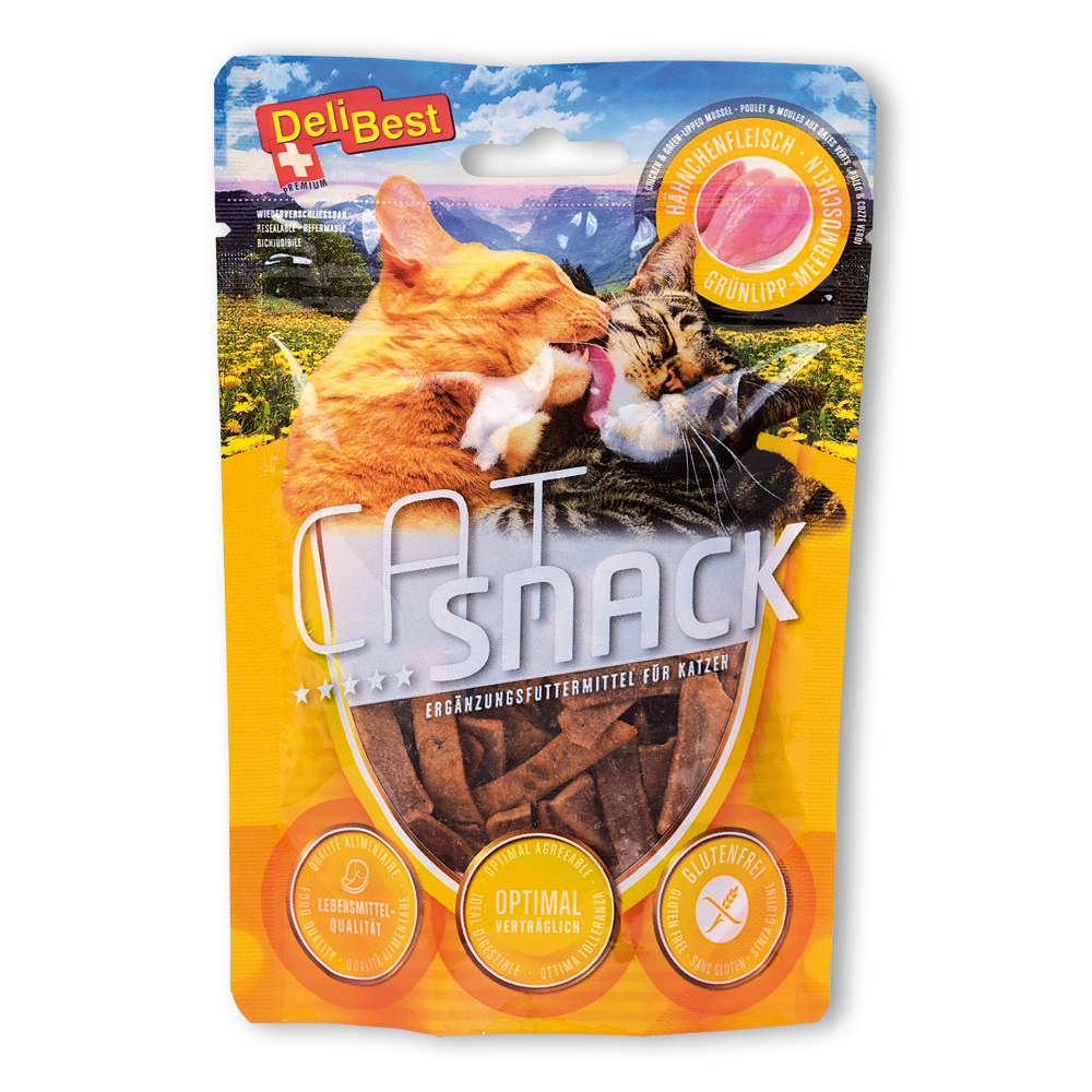 Cat Snack Hähnchen Streifen  + Grünlipp-Meermuscheln 45g