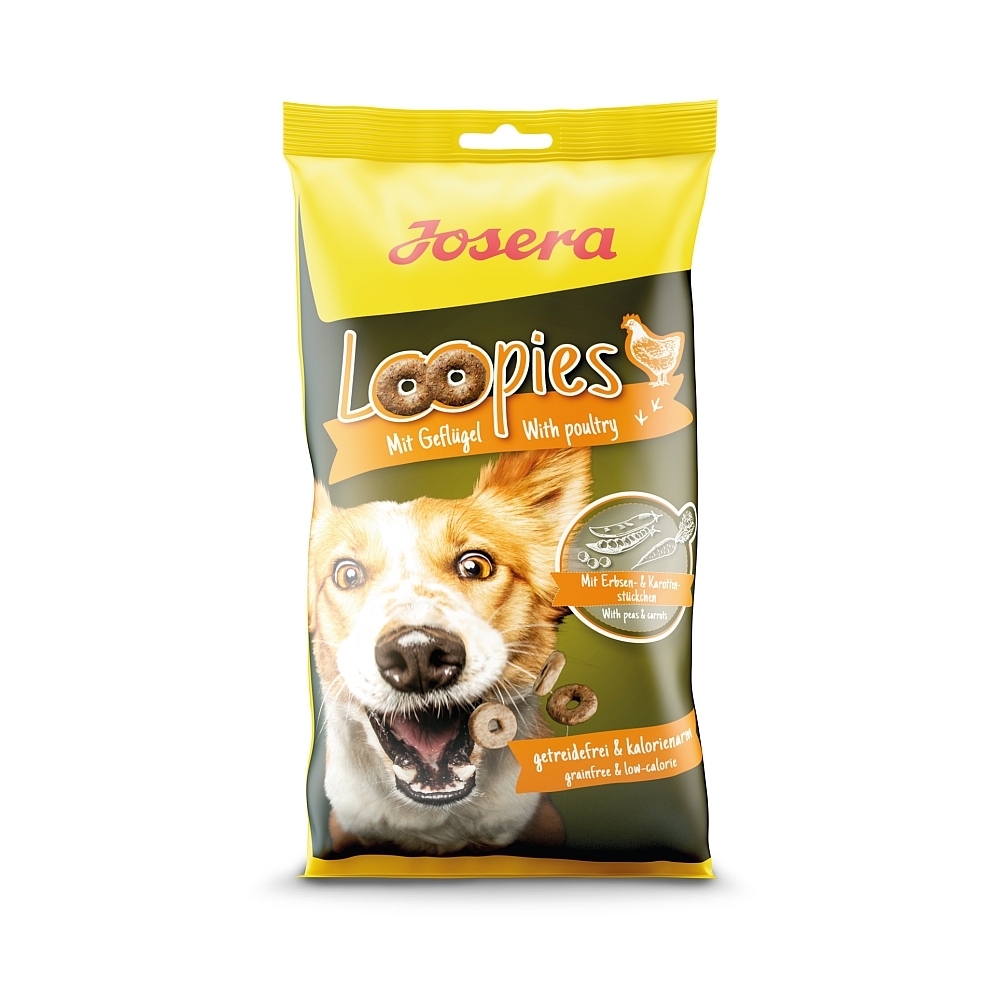 Loopies mit Geflügel 150g Leckerli Beutel Loopies mit Geflügel 150g Leckerli Beutel