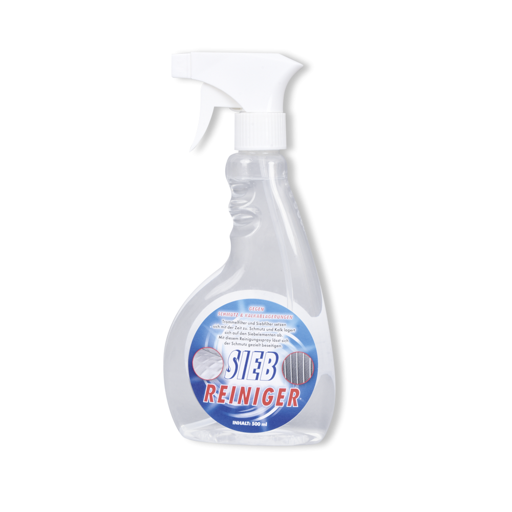 Sieb Reiniger 500 ml für Trommelfilter & Spaltsiebe Sieb Reiniger 500 ml für Trommelfilter & Spaltsiebe
